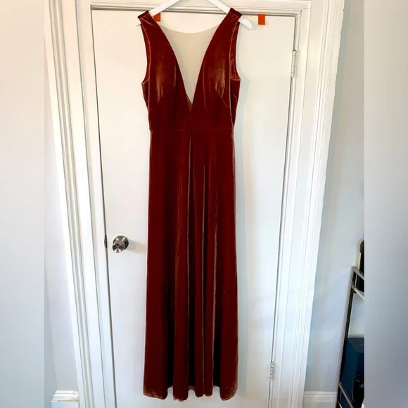 jenny yoo logan bridesmaid dress Jenny Yoo Logan Velvet Dress